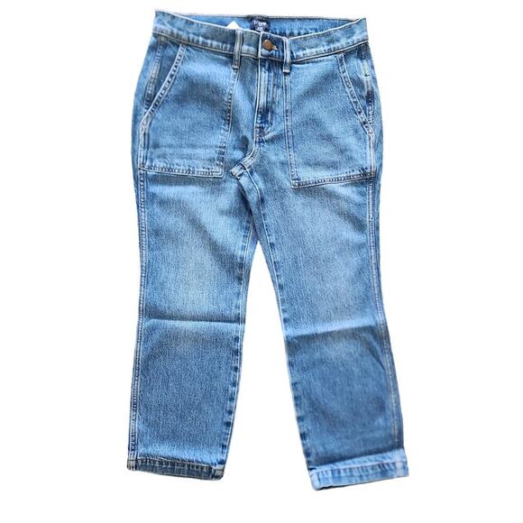 J. Crew Cropped Ankle Patch Pocket Utility Jeans Women's SZ 27P - NWT - Picture 2 of 10